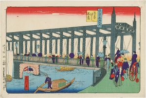 国利「東京名所之内　吾妻ばし風景」