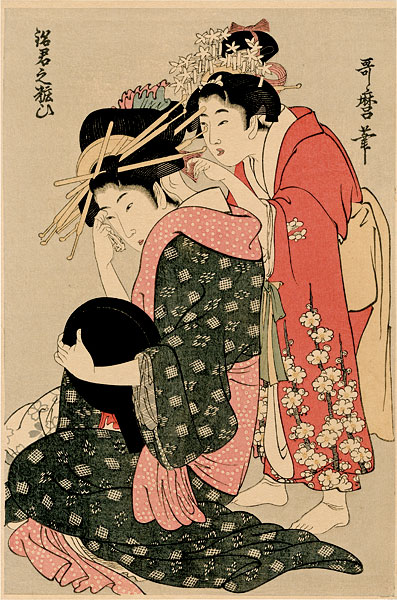 Utamaro “A  prostitute put on make-up”