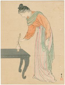 梶田半古「木版口絵」