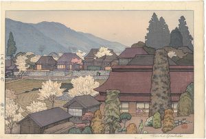 Yoshida Toshi / Four Landscapes / Village of Plums