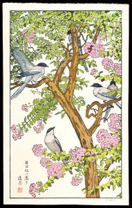 吉田遠志「百日紅に集う」
