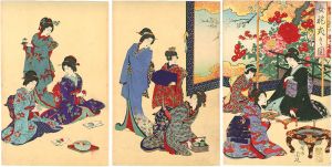周延「女礼式之図」