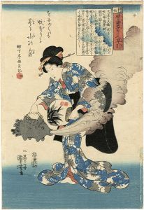 国芳「譬諭草をしえ早引　蚊」
