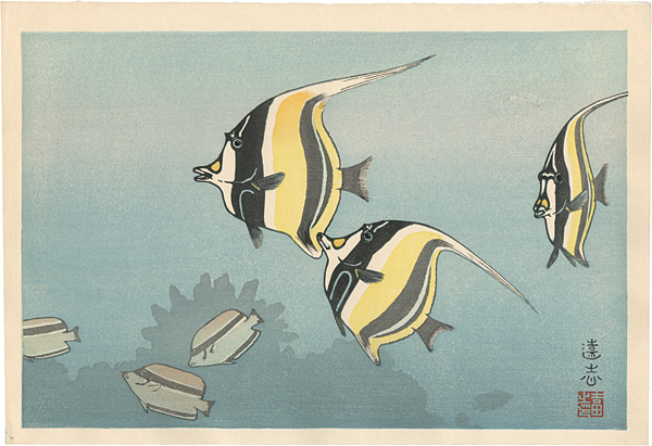 Yoshida Toshi “Hawaiian Fishes B”