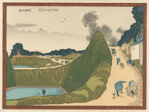 Ushigafuchi at Kudan in Edo 【Reproduction】