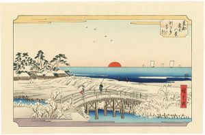 Eight Views of the Winter Eastern Capital / Susaki in the Morning after Snowfall【Reproduction】