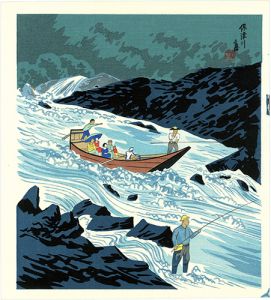 徳力富吉郎「保津川」