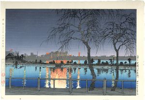 Kawase Hasui / Shinobazu Pond at Night