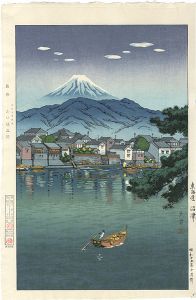 土屋光逸「東海道 沼津」