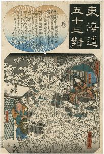 Hiroshige I / The Fifty-three Pairings for the Tokaido / Hara [東海道五十三対　原]