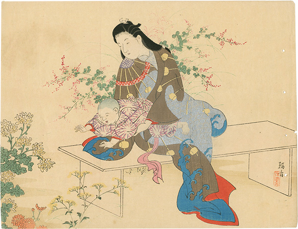 小堀鞆音「木版口絵」