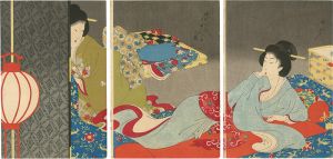 Chikanobu / Noble Ladies in the Tokugawa Era: Rest [徳川時代貴婦人の図　御寝]