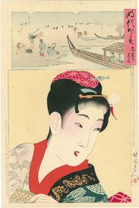 周延「時代かがみ　文久の頃」