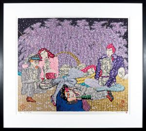 平賀敬「桜下金虹」