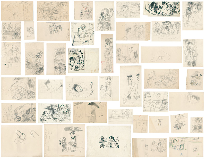 長谷川春子「自筆挿絵　おこま：ある女掏摸の良心」