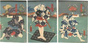 Toyokuni III / Kabuki Play: Natsumatsuri Naniwa Kagami [夏祭浪花鑑]