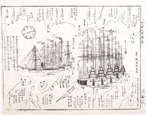 作者不詳「黒船渡来お固め図」