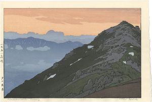 吉田遠志「夕の燕岳」