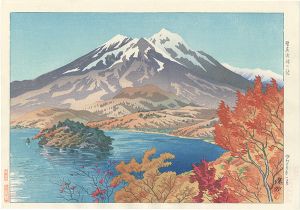 信濃十景　野尻湖畔の秋