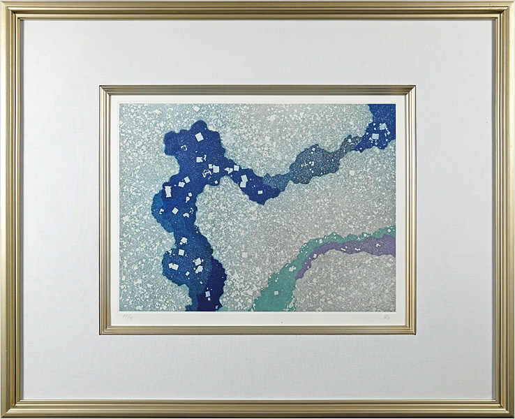 加山又造「版画集『月・雪・花』より　雪」