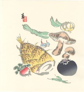 徳力富吉郎「野菜（仮題）」