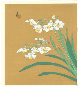 徳力富吉郎「水仙（仮題）」