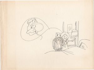 おおば比呂司「自筆画稿　虚女の秘」