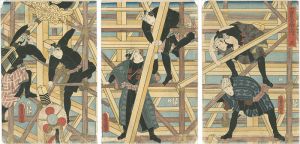豊国三代「士農工商之内　工」