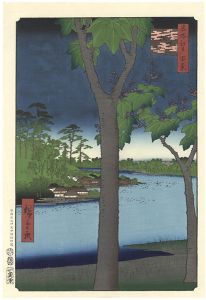 広重初代「名所江戸百景　赤坂桐畑【復刻版】」