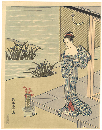 春信「夕涼み（仮題）【復刻版】」
