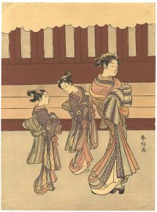 Courtesan and Attendants (tentative title)【Reproduction】