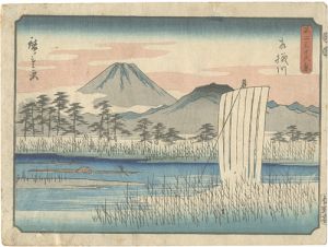 広重初代「不二三十六景　相模川」