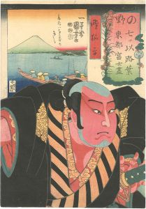 国芳「七ツ以路葉 東都富士尽　の　野　野狐平」