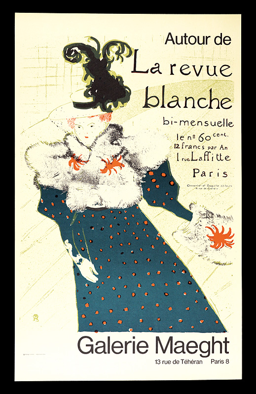 Henri Marie Raymond de Toulouse-Lautrec-Monfa “Poster "La revue blanche"”