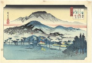 広重初代「近江八景之内　三井晩鐘【復刻版】」