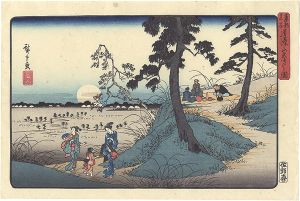 広重初代「東都名所　道灌山虫聞之図【復刻版】」