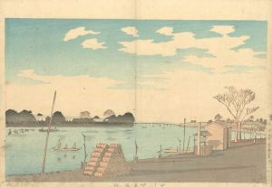清親「大川富士見渡」