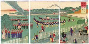 外桜田陸軍調練之図
