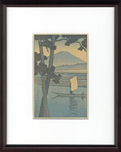 Kawase Hasui / Summer Dusk at Kiso River