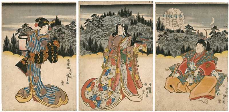 Kunisada I “Gain Fame as Feudal Warlord from the series The Life of Yoshitsune”