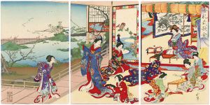 Kyosui / The Etiquette for Ladies / Poetry Contest [女礼式歌合]