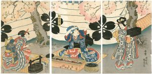 国貞初代「花見田楽」