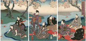 豊国三代「俳風花むしろ」