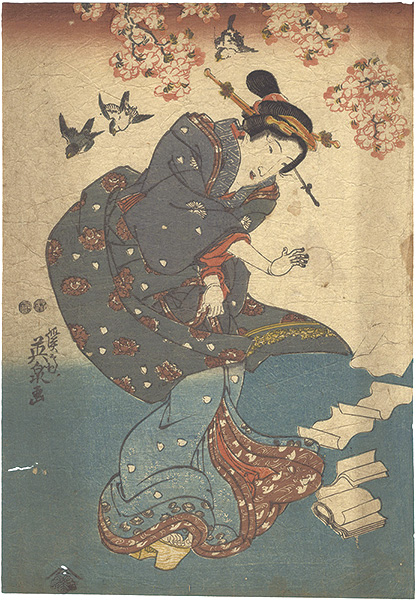 英泉「今様花鳥風月」