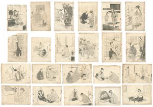 鏑木清方「明治期木版挿絵」