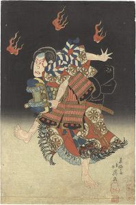 Hokuei / Kabuki Play: Hana-yagura Hitome Senbon [花櫓詠吉野]