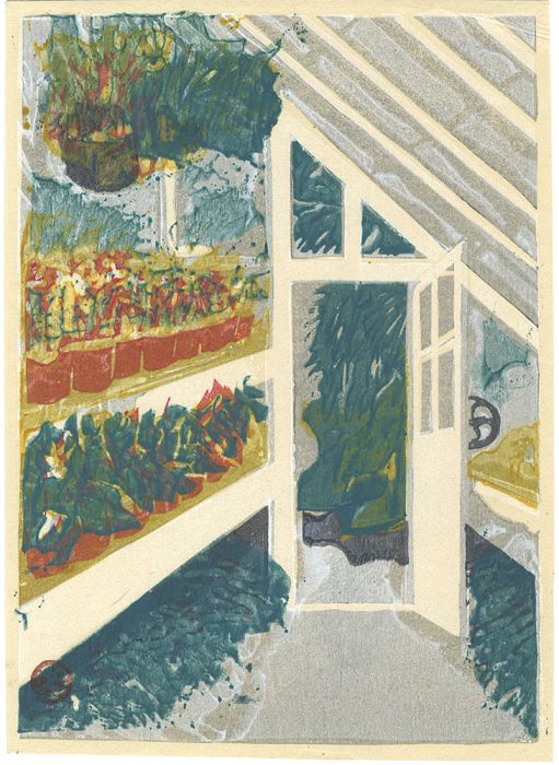Onchi Koshiro “Shinjuku Gyoen”