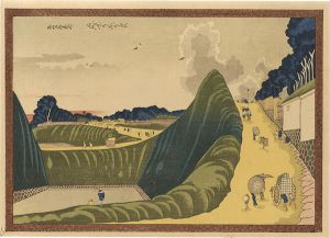 Ushigafuchi at Kudan in Edo 【Reproduction】