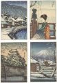 木版絵葉書