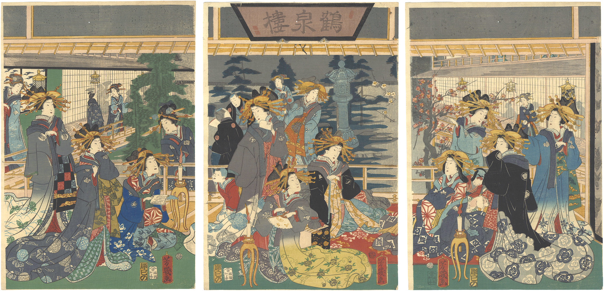芳幾「鶴泉樓」